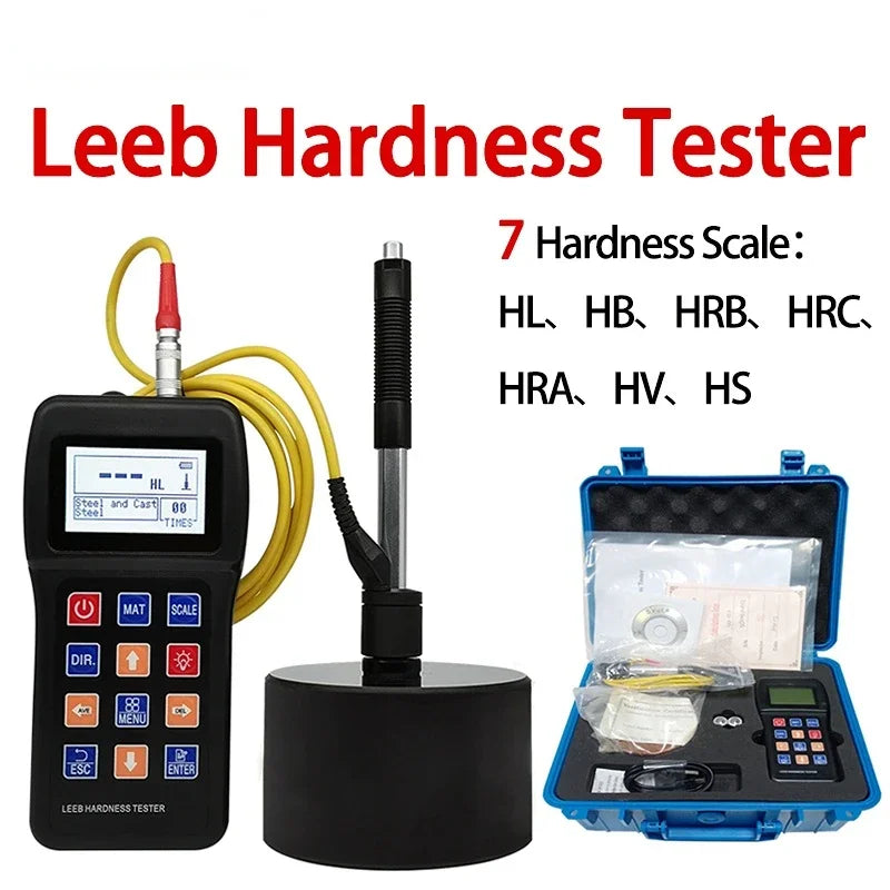 JITAI776 Metal Leeb Hardness Tester Stainless Steel Alloy Copper Hardness Measuring Meter HRC HL HB HV HS HRB Hardness Testing Gauge JITAI776 Metal Leeb Hardness Tester Stainless Steel Alloy Copper Hardness Measuring Meter HRC HL HB HV HS HRB Hardness Testing Gauge